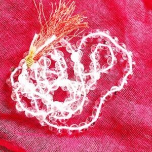 Sphatik Jaap Mala स्फटिक की माला गोल मोती sfatik mala