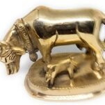 कामधेनु गाय बछ़डा धन लक्ष्मी मूर्तिकामधेनु गाय बछ़डा धन लक्ष्मी मूर्ति 843 gm