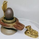 Narmadeshwar shivling Nandi ji 3 inch नर्मदेश्वर शिवलिंग